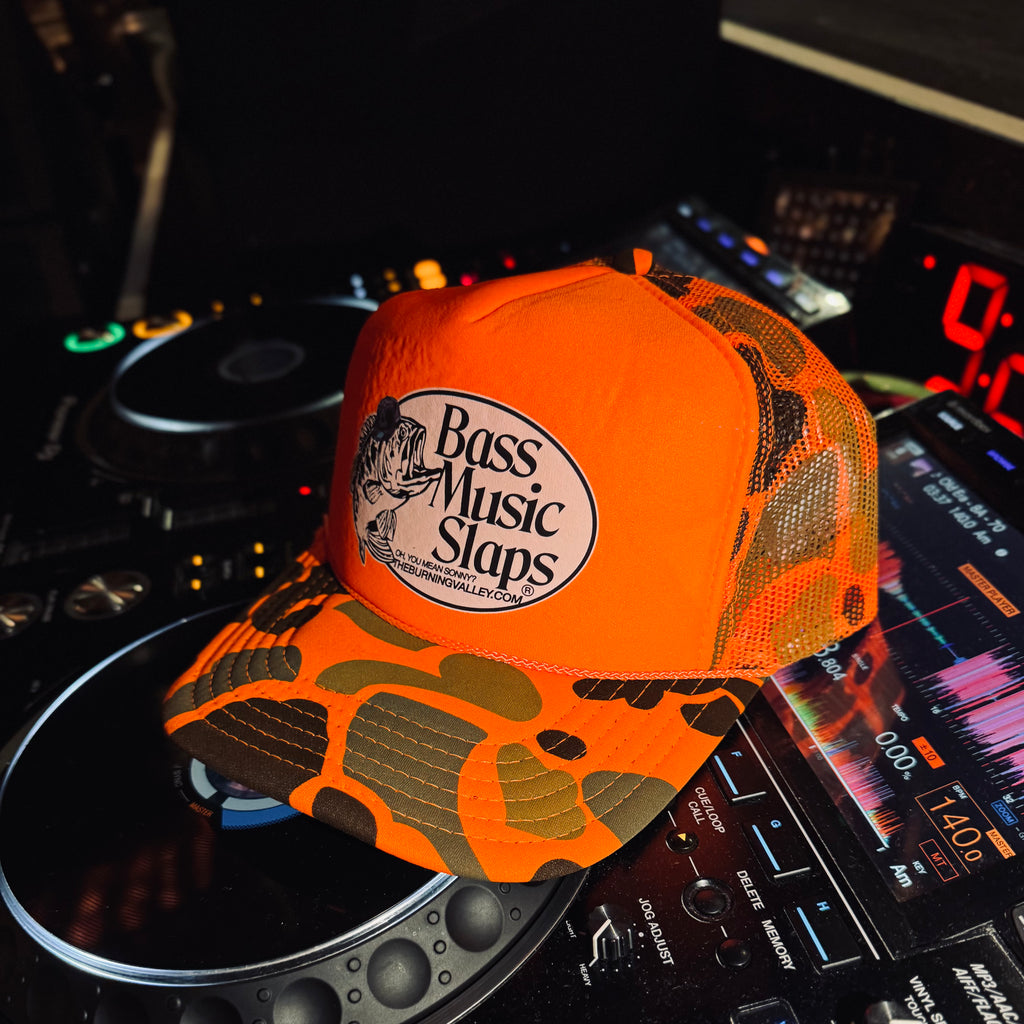 Bass Music Slaps Foam Front Trucker Caps