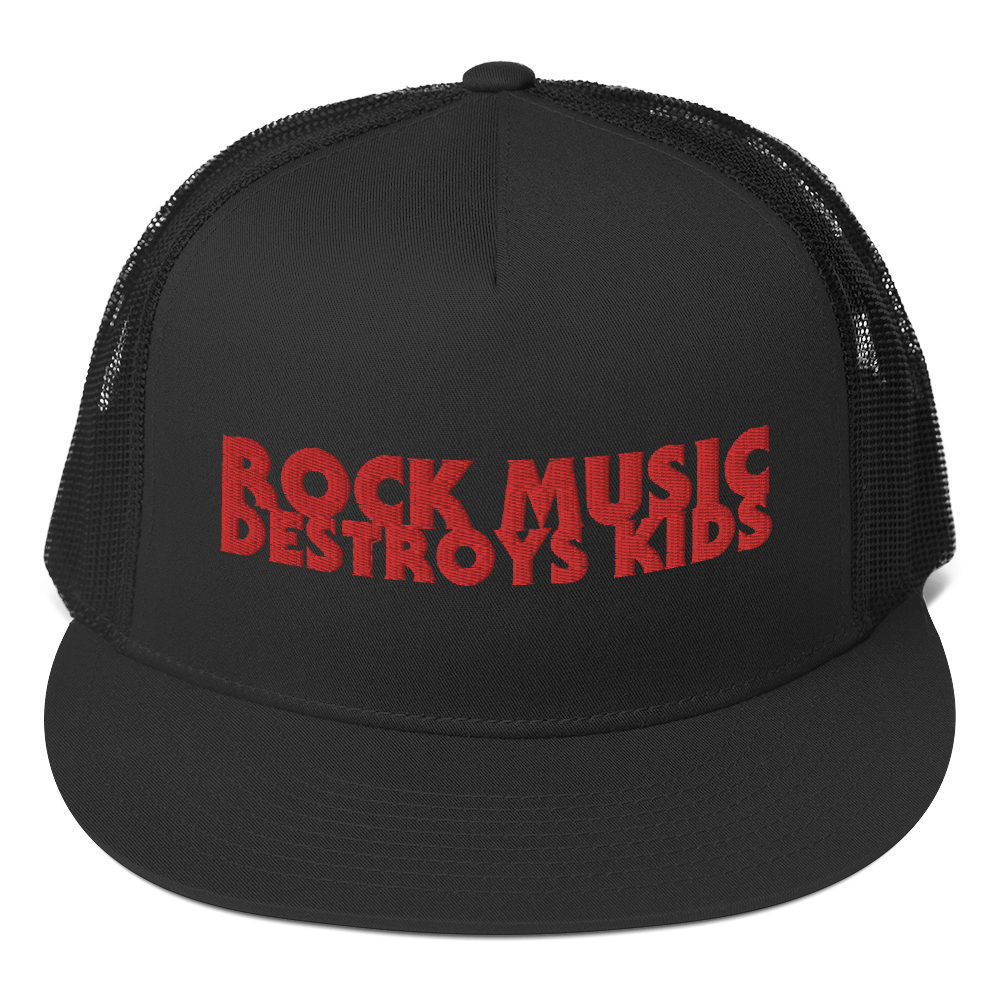 Rock Music Destroys Kids Trucker Hat