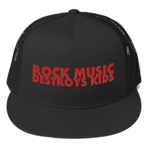 Rock Music Destroys Kids Trucker Hat