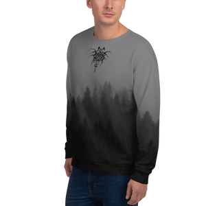 Black Metal All Over Print Sweatshirt